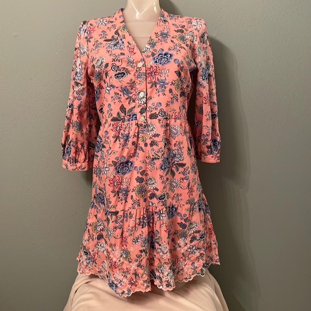 Ann Taylor Loft Pink Floral Dress
